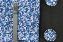 House of Cavani- CV105 Blue Tie, Pocket square, Cufflinks and Tie Pin Set