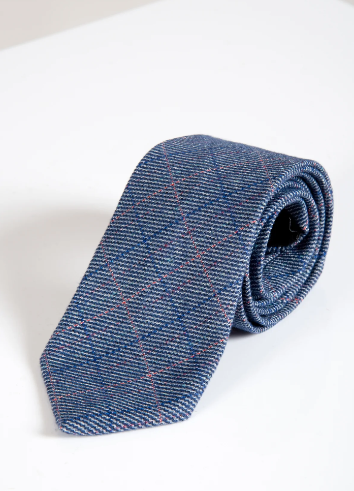 Marc Darcy- Hilton Blue Tweed Tie