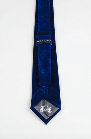 Marc Darcy-  Electric Blue Velvet Tie