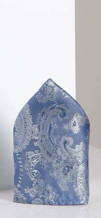 Marc Darcy- Paisley Sky Bow Tie and Pocket Square Set