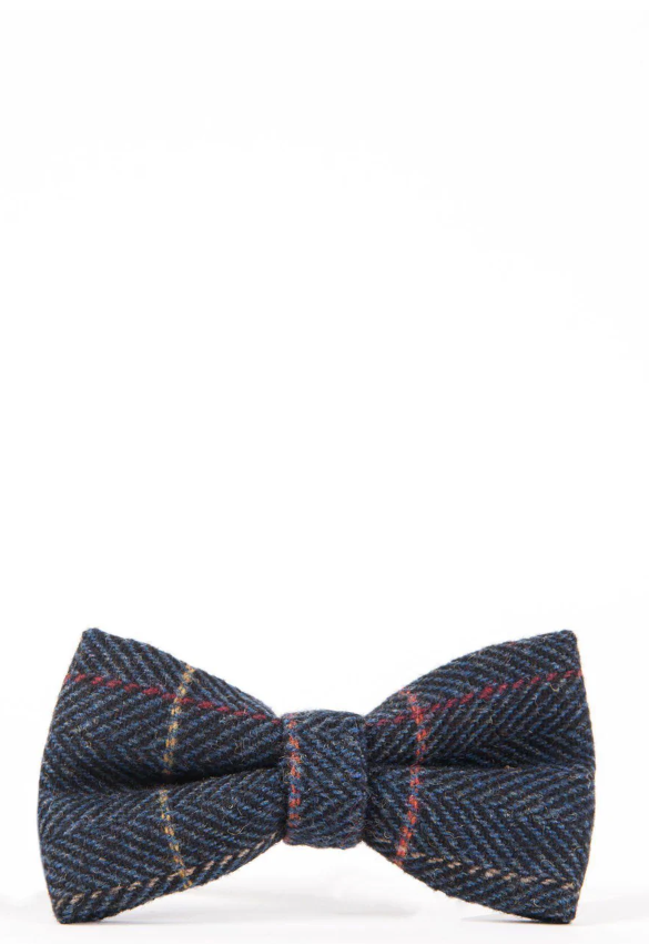 Marc Darcy- Eton Navy Tweed Bow Tie