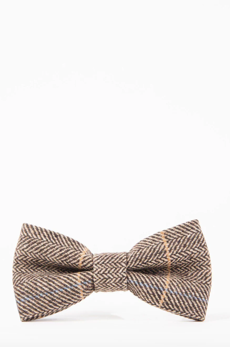 Marc Darcy- Ted Tan Tweed Bow Tie
