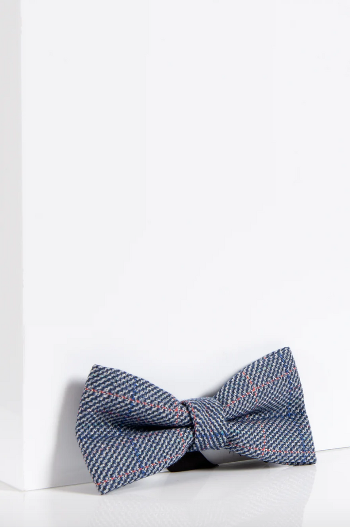 Marc Darcy- Hilton Blue Tweed Bow Tie