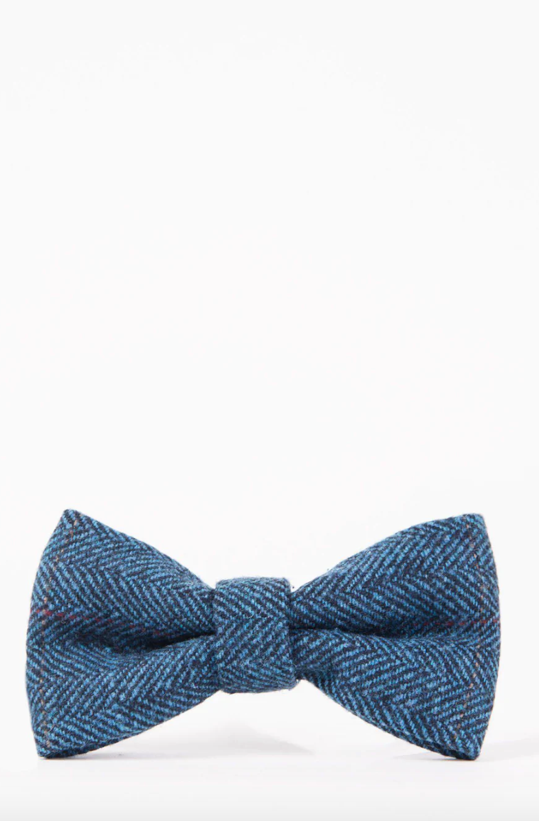 Marc Darcy- Dion Blue Tweed Bow Tie