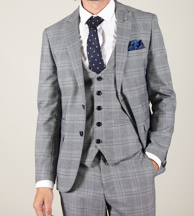 Marc Darcy- Jerry Grey Check Blazer