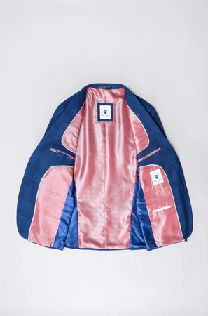 Marc Darcy- Jerry Blue Check Blazer