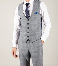 Marc Darcy- Jerry Grey Check Waistcoat