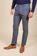 Marc Darcy- Jenson Sky Check Trouser