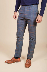 Marc Darcy- Jenson Sky Check Trouser