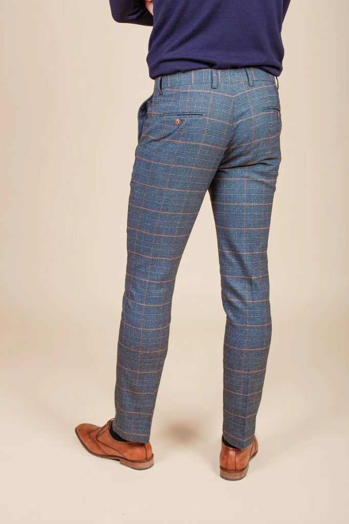 Marc Darcy- Jenson Sky Check Trouser